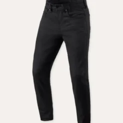 Jeans Uomo Revit Keegan Tapered Nero Accorciato L32