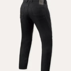 Jeans Uomo Revit Keegan Tapered Nero Accorciato L32