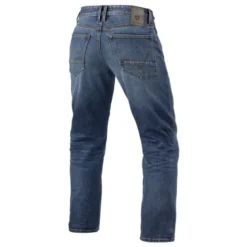 Jeans Uomo Revit Lombard 3 Rf Blu Medio Stone L30 Extra Accorciato