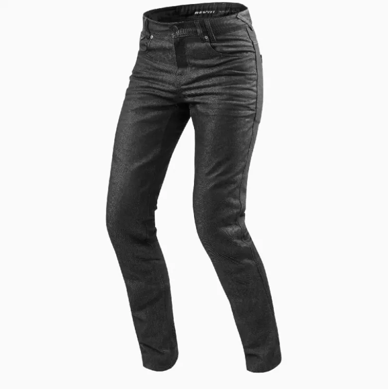 Jeans Uomo Revit Lombard 2 RF Grigio Scuro L32 Accorciato