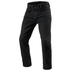Jeans Uomo Revit Lombard 3 Rf Grigio Scuro Slavato L32 Accorciato