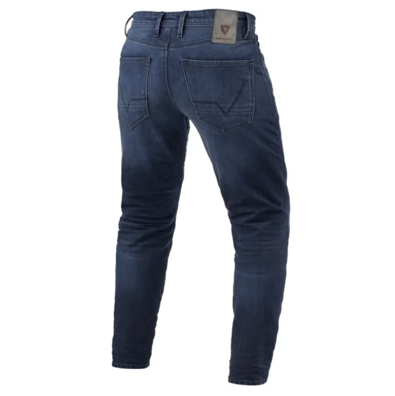 Jeans Uomo Revit Micah TF Blu Scuro Slavato L34 Standard