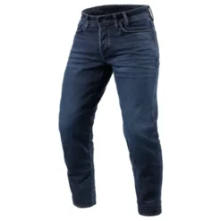 Jeans Uomo Revit Ortes TF Blu Scuro Nero Slavato L36 Allungato