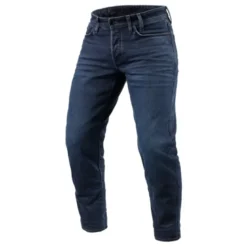 Jeans Uomo Revit Ortes TF Blu Scuro Nero Slavato L30 Extra Accorciato