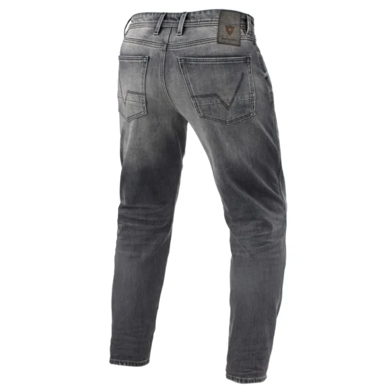 Jeans Uomo Revit Ortes TF Grigio Medio Slavato L36 Allungato