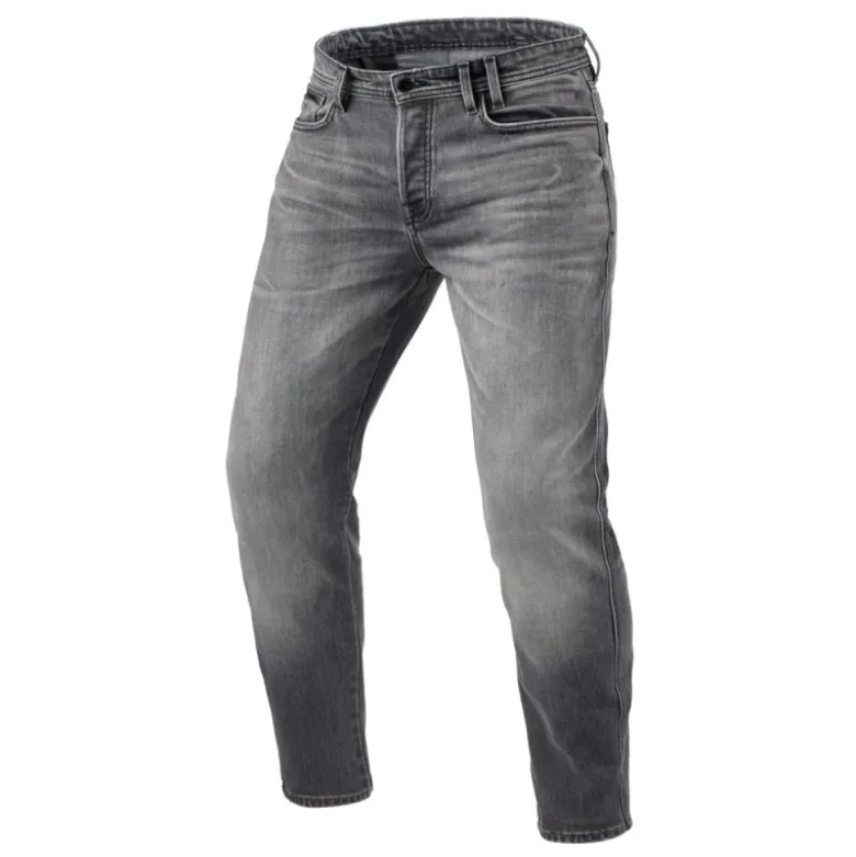 Jeans Uomo Revit Ortes TF Grigio Medio Slavato L36 Allungato