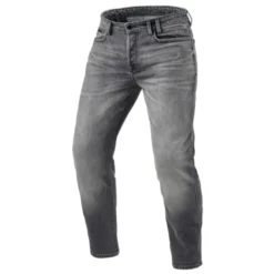 Jeans Uomo Revit Ortes TF Grigio Medio Slavato L30 Extra Accorciato