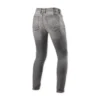 Jeans Uomo Revit Piston 3 Skinny Grigio Medio Used L32 Accorciato