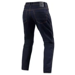 Jeans Uomo Revit Reed Sf Blu Scuro Slavato L32 Accorciato