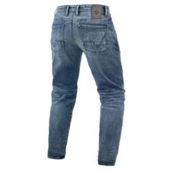 Jeans Uomo Revit Rilan TF Blu Medio Vintage L36 Allungato
