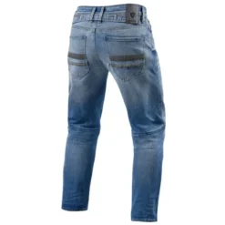 Jeans Uomo Revit Salt Tf Blu Medio Slavato L36 Allungato