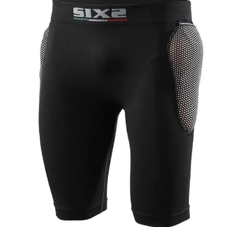 Kit Pantaloncini Protettivi Para-Coccige SIXS Pro Sho1 con Protezione Fianchi in D3O Nero