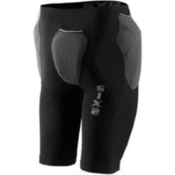 Kit Pantaloncini Protettivi Para-Coccige SIXS Pro Sho1 con Protezione Fianchi in D3O Nero