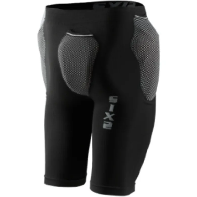 Kit Pantaloncini Protettivi Para-Coccige SIXS Pro Sho1 con Protezione Fianchi in D3O Nero