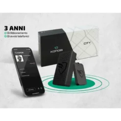 Localizzatore GPS Moto con Allarme Antifurto Komobi City Max - Abbonamento 3 Anni Incluso