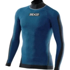 Maglia Intima Lupetto Tecnica Termica Unisex Sixs TS3 Blu Scuro