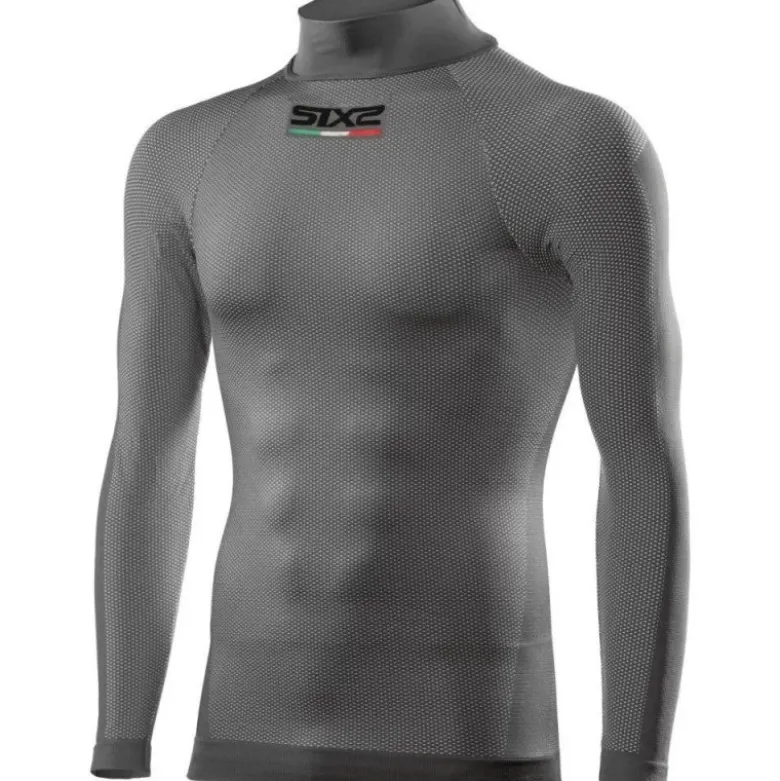 Maglia Intima Lupetto Tecnica Termica Unisex Sixs TS3 Grigio Scuro