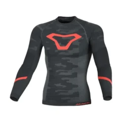 Maglia Intima Tecnica Termica Macna Baselayer Winter Nero Rosso