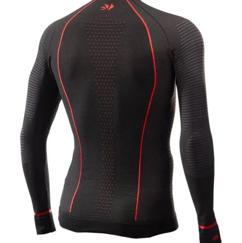 Maglia Intima Tecnica Termica Sixs TS2W-CU Nero Rosso