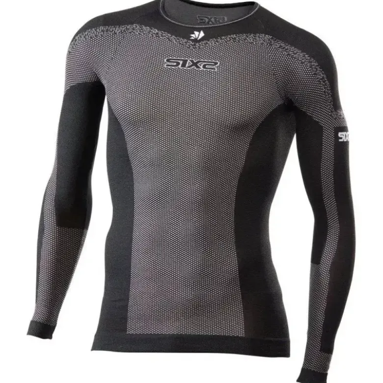 Maglia Intima Tecnica Termica Unisex Sixs TS2L-BT Breezy Touch Nero Carbon