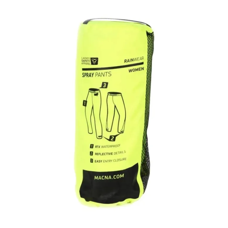 Pantaloni Antipioggia Donna Macna Spray Giallo Fluorescente
