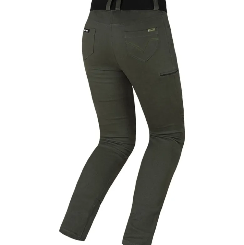 Pantaloni Donna in Tessuto Ls2 Router Verde Oliva