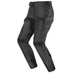 Pantaloni Donna in Tessuto Ls2 Travel Nero Grigio Accorciato
