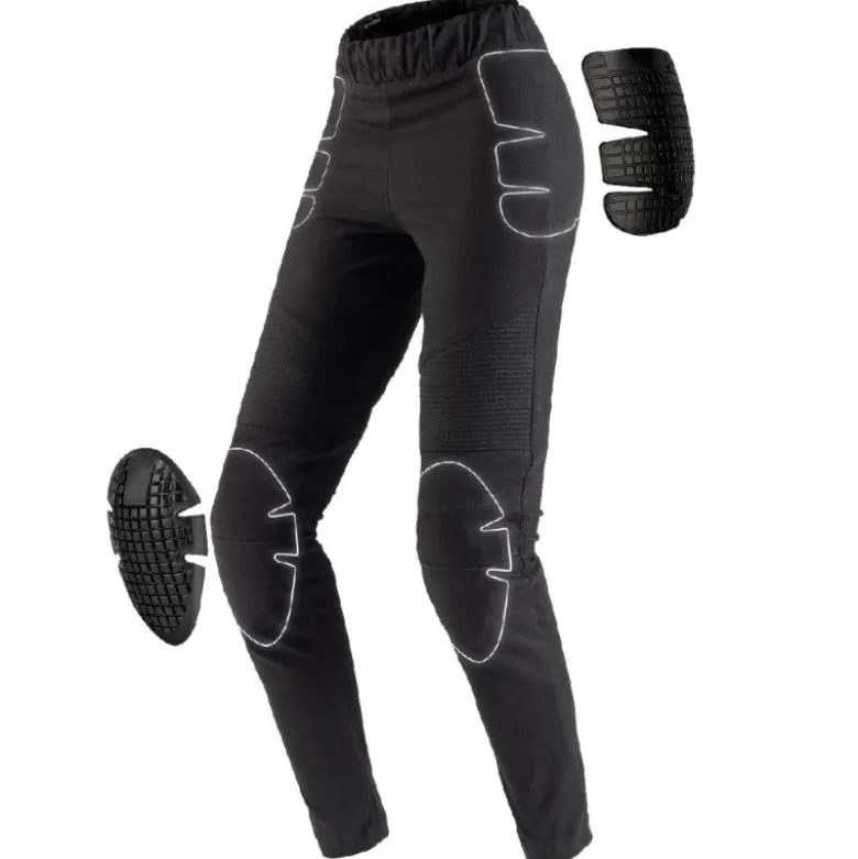Pantaloni Donna in Tessuto Spidi Moto Leggings Nero