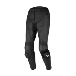 Pantaloni In Pelle Macna Ovito Nero Accorciato