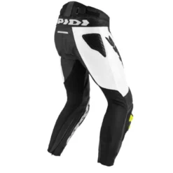 Pantaloni in Pelle Spidi Rr Pro Warrior Nero/Giallo Fluo