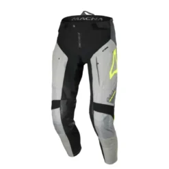 Pantaloni In Pelle Unisex Fuoristrada Macna Chameleon-1 Grigio Giallo