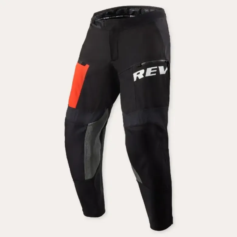 Pantaloni In Tessuto Revit Lejano Nero Rosso Accorciato