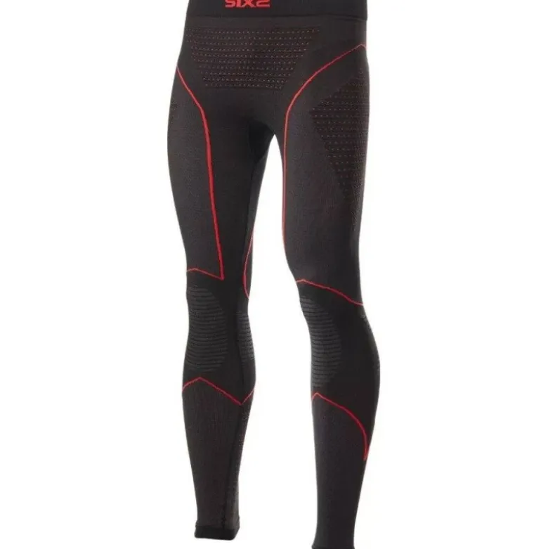 Pantaloni Intimi Tecnici Termici Unisex Sixs PNXW-CU Nero Rosso