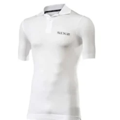 Polo Intima Maniche Corte Sixxs POL3 Bianco Carbon