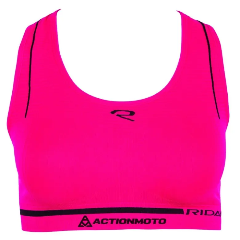 Reggiseno Donna Tecnico Riday Ultra Traspirante e Antiodore Rosa Nero