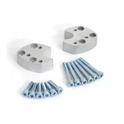 Riser manubrio A 27 mm. Argento. Yamaha FJR 1300 (00-05).