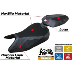 Rivestimento sella compatibile Aprilia RS 457 (23-24) modello Bezz