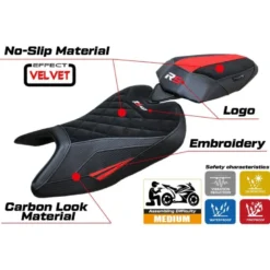 Rivestimento sella compatibile Aprilia RS 457 (23-24) modello Bezz velvet special edition