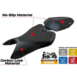Rivestimento sella compatibile - Aprilia Tuono 457 2025 - mod Vignesh Ultragrip