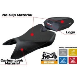 Rivestimento sella compatibile - Aprilia Tuono 457 2025 - mod Vignesh Ultragrip