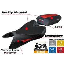 Rivestimento sella compatibile - Aprilia Tuono 457 2025 - mod Vignesh