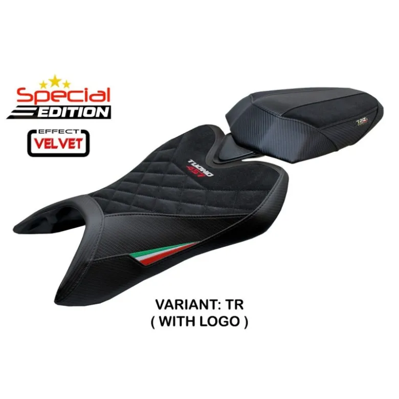Rivestimento sella compatibile - Aprilia Tuono 457 2025 - mod Vignesh Velvet Special Edition