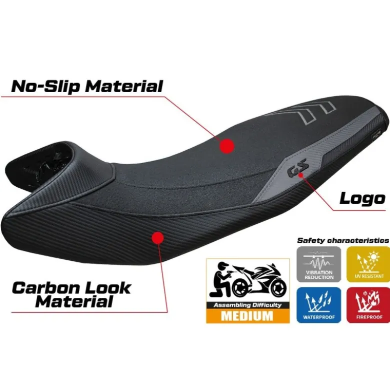Rivestimento sella compatibile - BMW F 900 GS 2024-2025 - mod Nemo Ultragrip