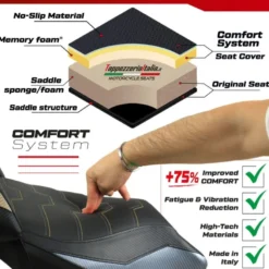 Rivestimento sella compatibile - BMW F 800 GT 2012-2016 - mod Tallin Comfort System