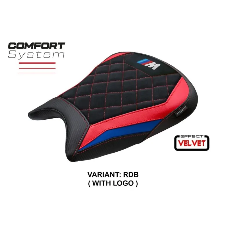 Rivestimento sella compatibile - BMW M 1000 RR 2023-2025 - mod Melk Velvet Comfort System