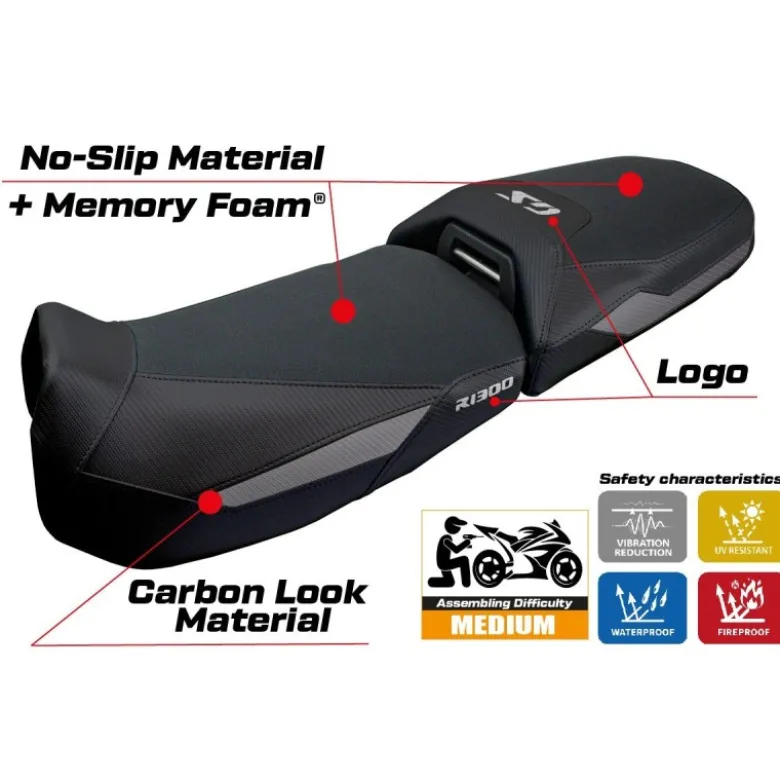 Rivestimento sella compatibile - BMW R 1300 GS Adventure 2024-2025 - mod Ulma Comfort System
