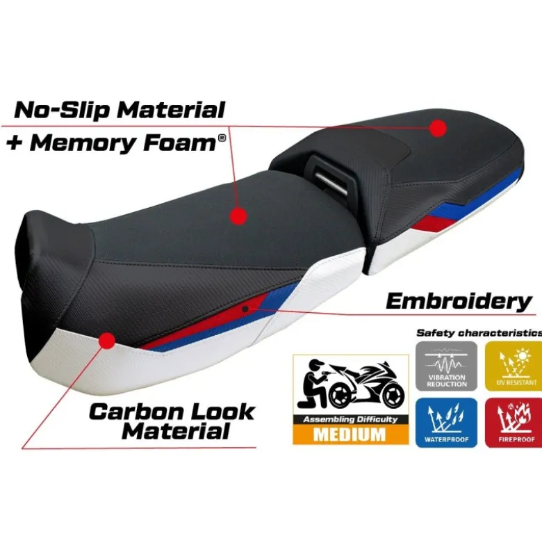Rivestimento sella compatibile - BMW R 1300 GS Adventure 2024-2025 - mod Ulma Comfort System