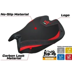 Rivestimento sella compatibile - Ducati Panigale V4 2025 - mod Argenta