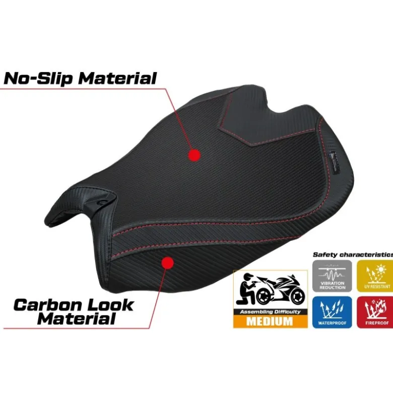 Rivestimento sella compatibile - Ducati Panigale V4 2025 - mod Argenta