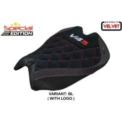 Rivestimento sella compatibile - Ducati Panigale V4  2025 - mod Argenta Special Edition Velvet